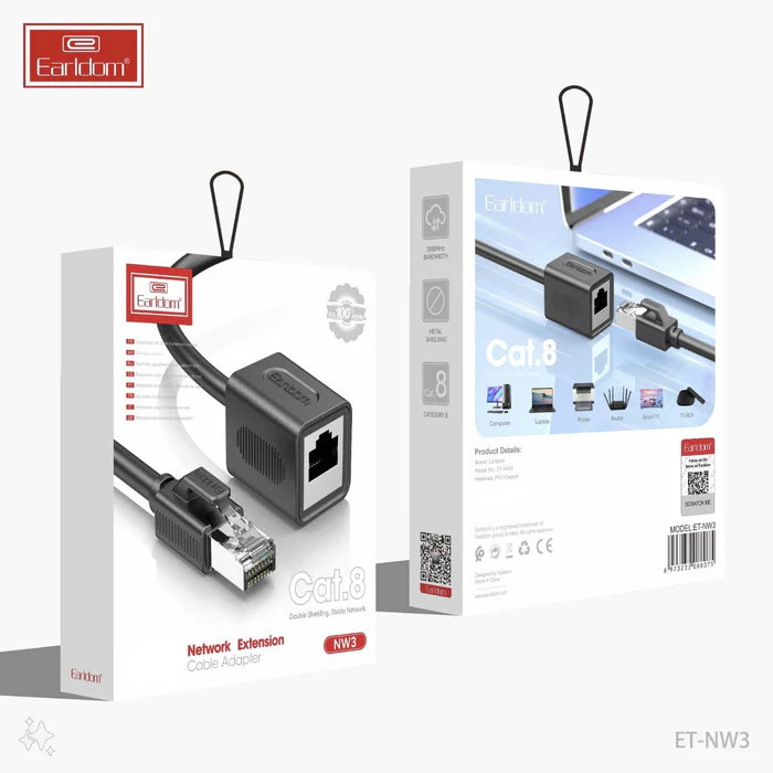 Earldom NW3 Cat.8 Internet Extension Cable 2M