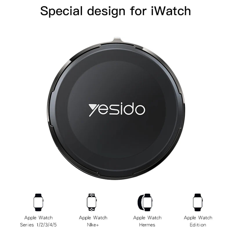 Yesido Watch Charger Mini Strong Magnetic Wireless Charging DS18