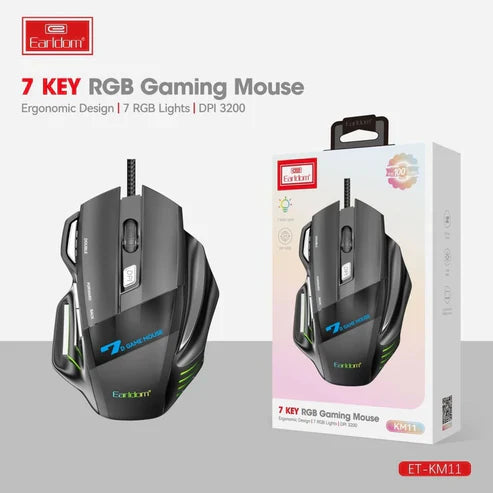 Earldom KM11 Wired RGB Gaming Mouse