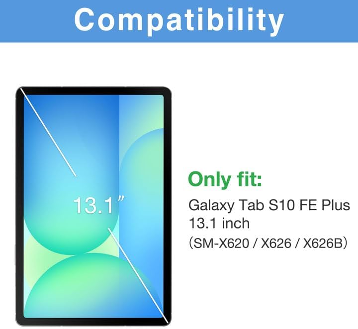 Smart Folding Case with Pen Holder for Samsung Galaxy Tab S10FE Plus(SM-X620 / X626 / X626B)