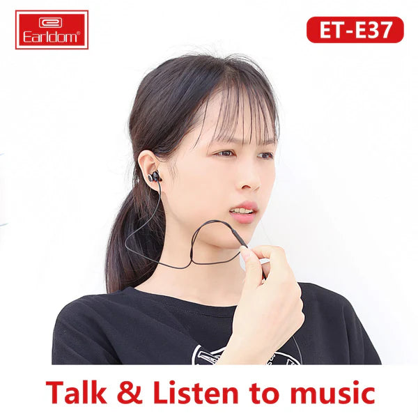 Earldom E37 Comfortable In-Ear Headphones – Black