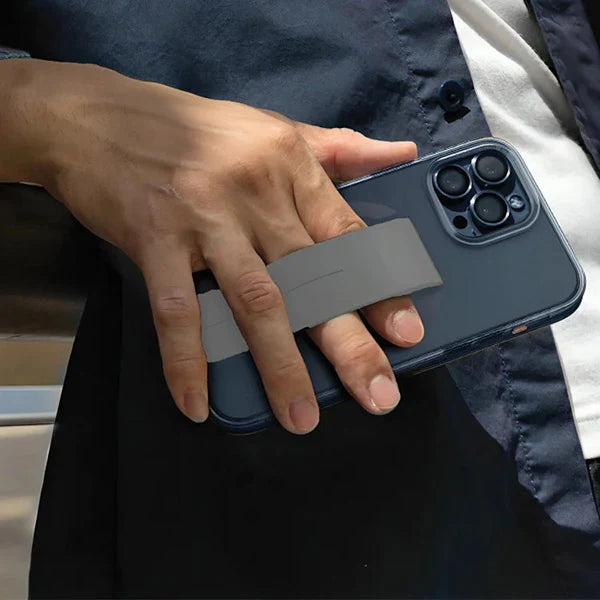Transparent Mag Grip Case for iPhone & Samsung with Color Handle