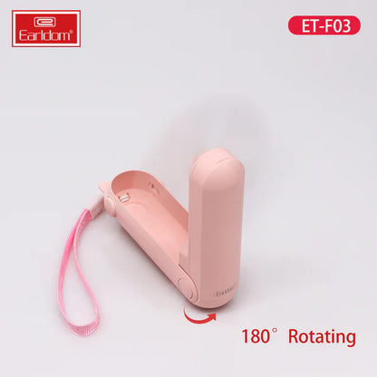 Earldom ET-F03 Portable 2-in-1 Electric Fan with LED Light