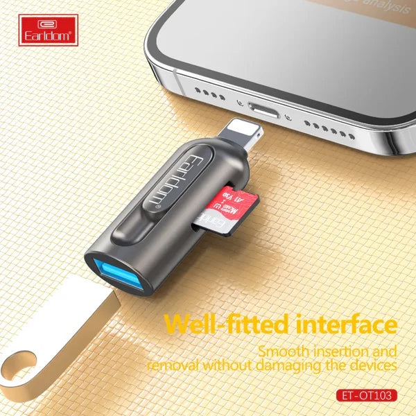 Earldom OT103 OTG Memory Card Reader