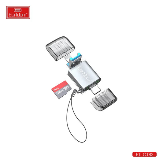 Earldom OT82 4-in-1 USB 3.0 Aluminium Card Reader