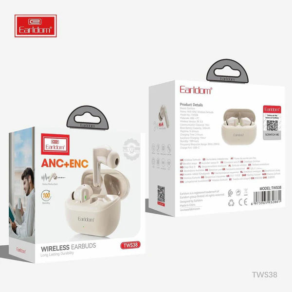 Earldom TWS38 Bluetooth Noise Cancelling Earphones