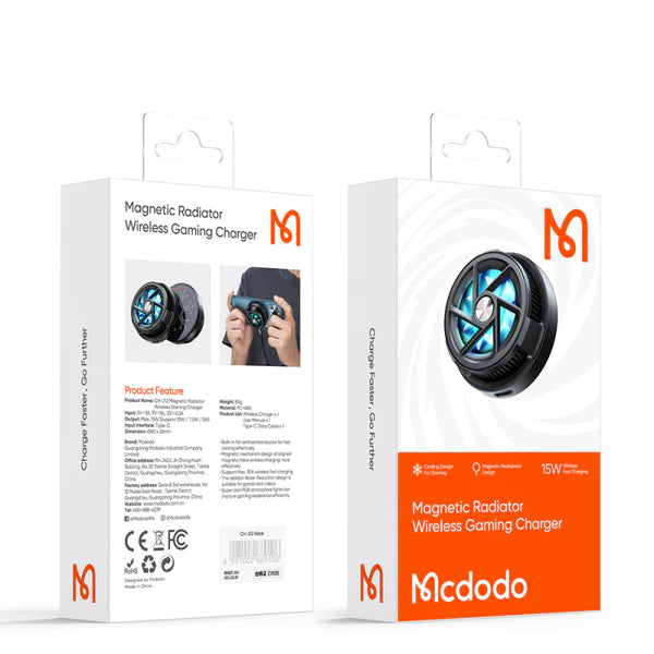 Mcdodo CH-212 15W Magnetic Wireless Charger with Cooling Radiator