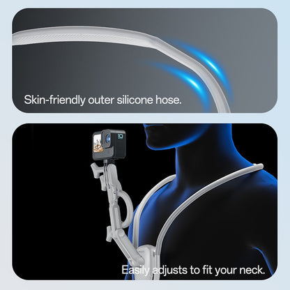 YESIDO C332 Neckband Bracket Anti Shake Foldable Magnetic Stand for Smartphone Action Camera