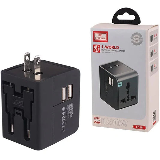 Earldom LC18 Smart Travel Adapter – Compact & Global Ready