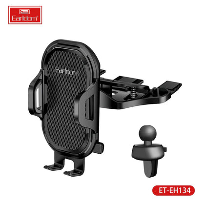 Earldom® EH134 Universal 2-in-1 Car Phone Mount – CD Slot & Air Vent Design