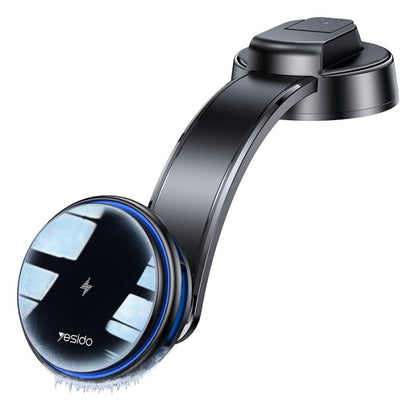 Yesido C311 Semiconductor Cooling Dual Ambient Lighting 15W Fast Charging Wireless Charger Car Phone Holder