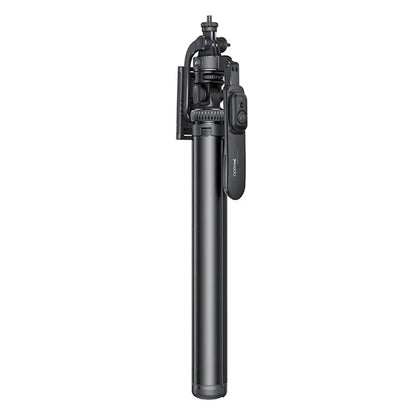 YESIDO SF17 Metal Selfie Stick Tripod with Remote – Retractable Phone & Camera Stand (Black)