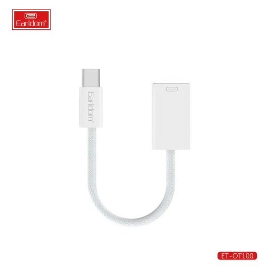 Earldom ET-OT100 USB-C to Lightning Adapter – Fast Charging for iPhone