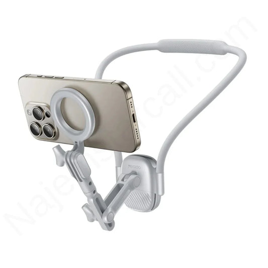 YESIDO C332 Neckband Bracket Anti Shake Foldable Magnetic Stand for Smartphone Action Camera