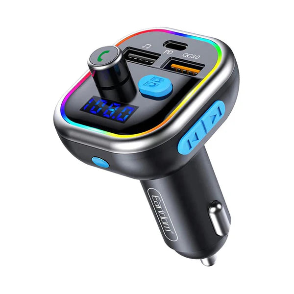 Earldom M86 Wireless FM Transmitter – Bluetooth Car Adapter with Dual USB Charger, Hands-Free Calling & Music Streaming
