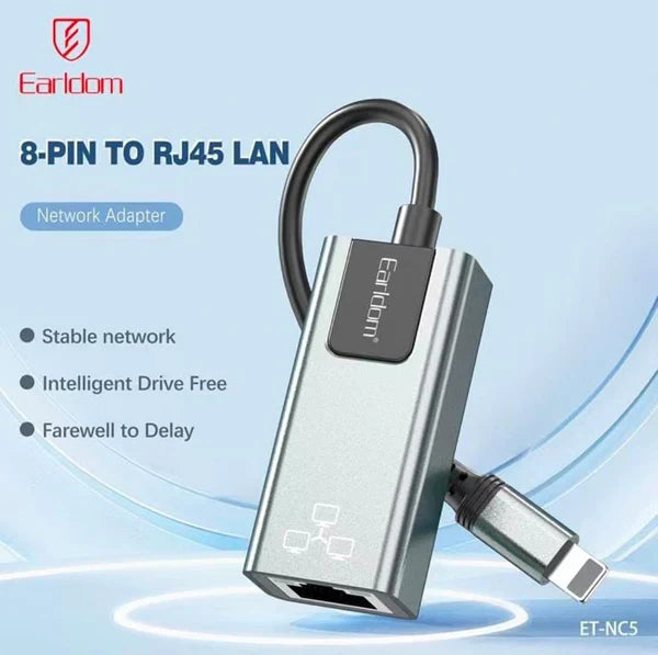 Earldom NC5 Lightning to RJ45 Adapter
