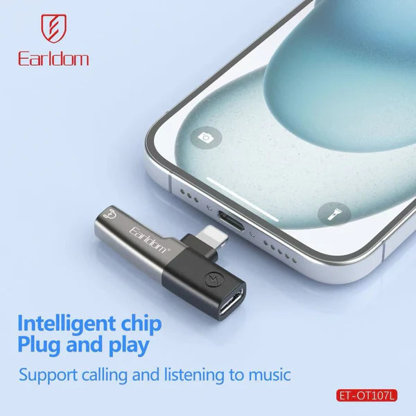 Earldom 2-in-1 USB-C & 3.5mm to Lightning Adapter ET-OT107L