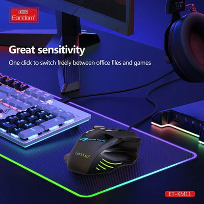 Earldom KM11 Wired RGB Gaming Mouse