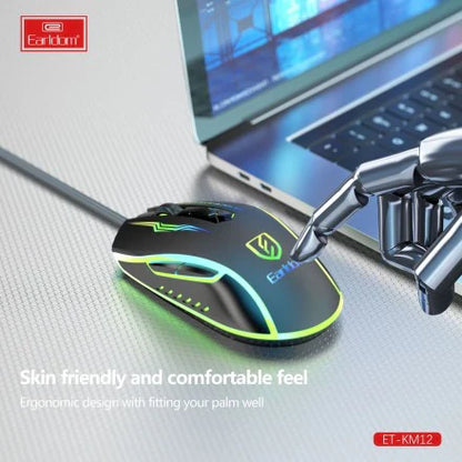Earldom KM12 Wired RGB Gaming Mouse