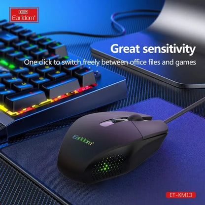 Earldom KM13 RGB Gaming Mouse 3200DPI