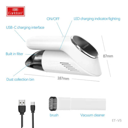 Earldom V5 Foldable Car Vacuum Cleaner