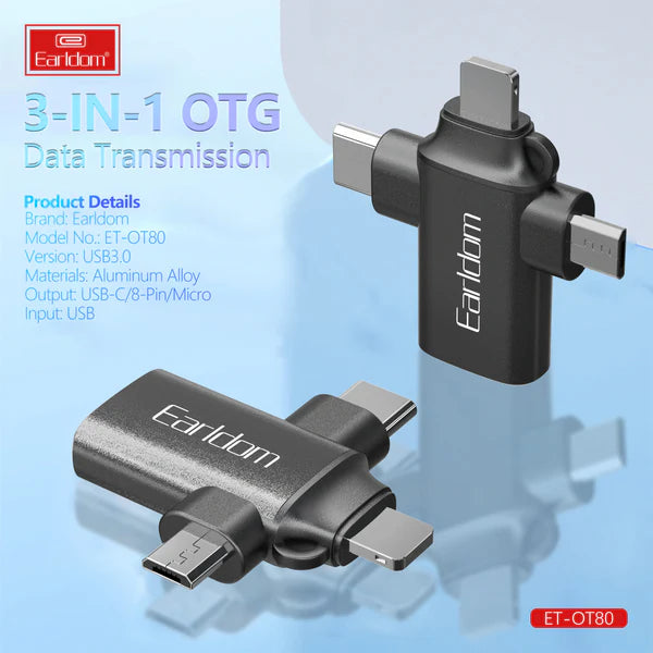 Earldom OT80 3-in-1 USB 3.0 OTG Converter