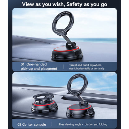 Yesido C219 360° Rotation Folding MagSafe Suction Cup Mobile Holder – Secure & Adjustable Mount