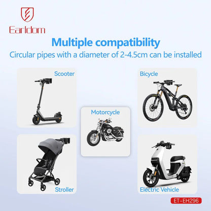 Earldom Universal Cup Holder with Adjustable Clamp – Bicycle, Motorcycle & Scooter