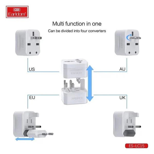 Earldom Universal World Travel Plug LC15