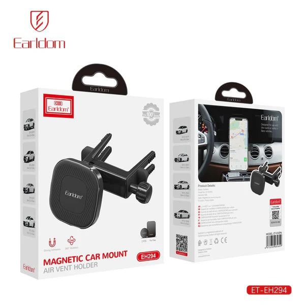 Earldom EH294 Magnetic Car Mount Holder – Air Vent Phone Holder with Strong Magnet & 360° Rotation