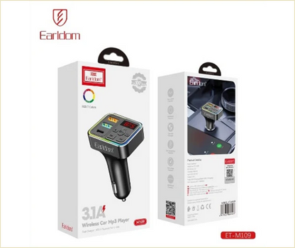 Earldom M109 4-in-1 Bluetooth Car MP3 & FM Transmitter