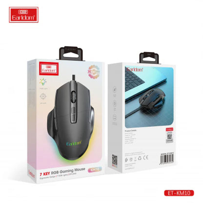 Earldom ET-KM10 RGB Wired Gaming Mouse 7 Keys