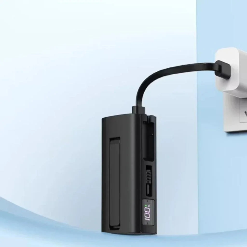 Aspor A351 Mini Power Bank 5000mAh – 22.5W Fast Charging Type-C & Lightning (Black)