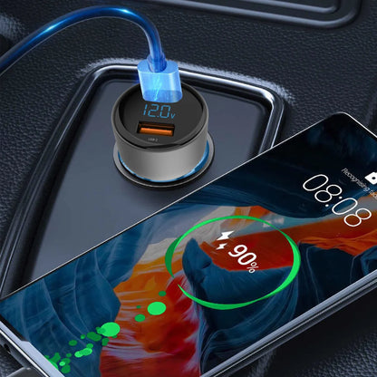 Earldom CC9 Fast Car Charger 45W with LED Digital Display