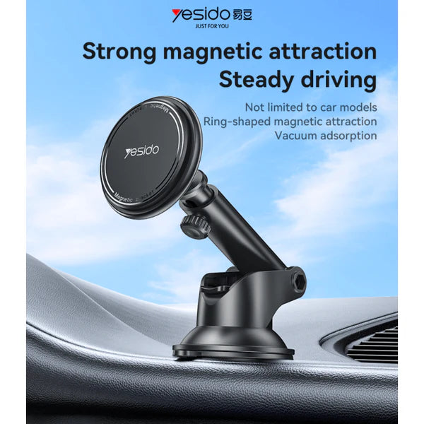 Yesido C269 Magnetic Car Mount – 360° Adjustable & Telescopic