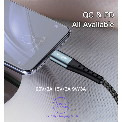 Yesido CA66 USB-C to USB-C 60W PD Fast Charging Cable 1.2MV