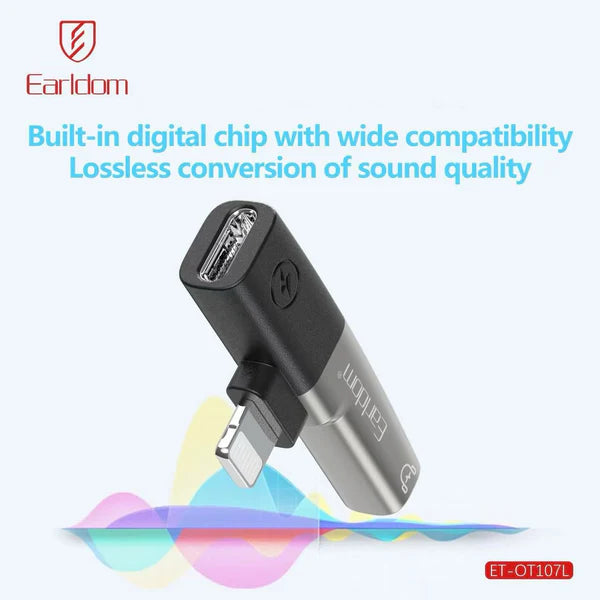 Earldom 2-in-1 USB-C & 3.5mm to Lightning Adapter ET-OT107L