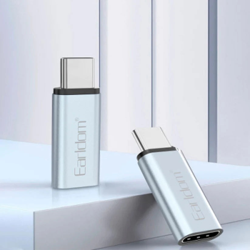 Earldom ET-OT104 Lightning to USB-C Adapter – Fast Charging & Data Transfer