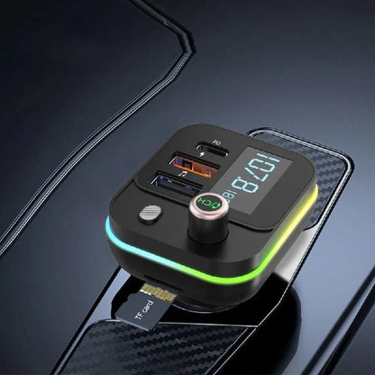 Earldom M87 Bluetooth Car FM Transmitter – Fast Charge & Hands-Free