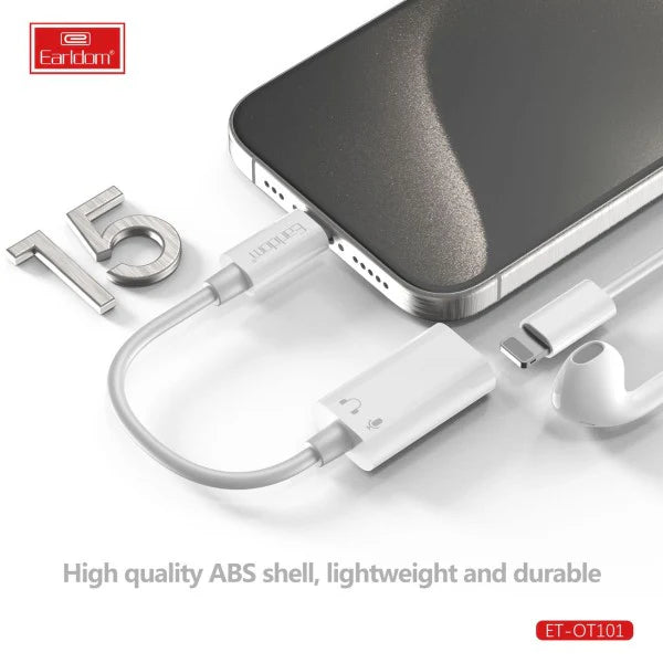 Earldom OT101 Adaptor USB-C to Lightning for Headphones