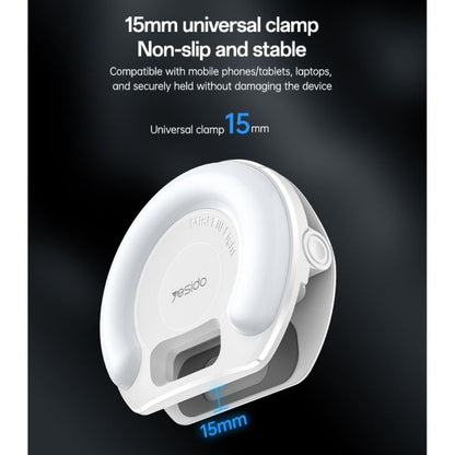 YESIDO DH13 Selfie Light Clip | Rechargeable LED Ring Light