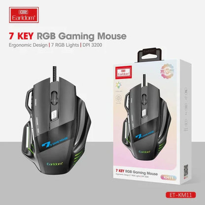Earldom KM11 Wired RGB Gaming Mouse