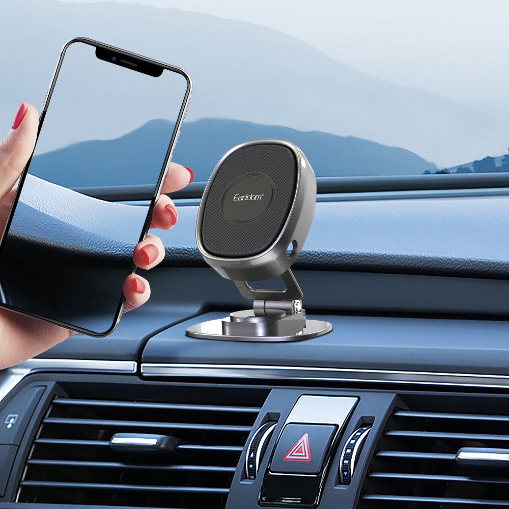 Earldom ET-EH177 Magnetic Phone Holder – 360° Rotating Car Mount