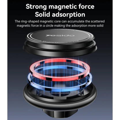 Yesido C269 Magnetic Car Mount – 360° Adjustable & Telescopic