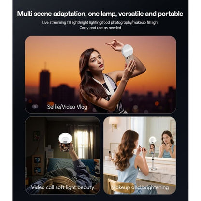 YESIDO DH13 Selfie Light Clip | Rechargeable LED Ring Light