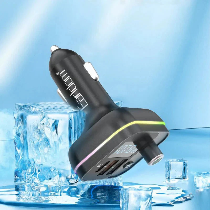 Earldom M87 Bluetooth Car FM Transmitter – Fast Charge & Hands-Free