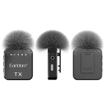 Earldom Dual Wireless Clip Microphone – 3-in-1 Lavalier Mic System ET-MC13