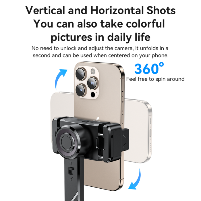Yesido SF28 Handheld/Standing With Remote Controller Intelligent Anti-shake Selfie Stick Gimbal Stabilizer