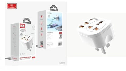 Earldom SC17 4-in-1 Switch Power Socket