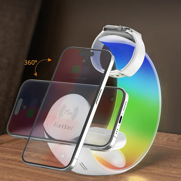 Earldom WC55 4-in-1 Fast Wireless Charger Stand